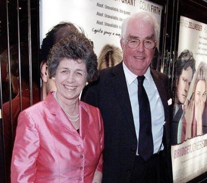 Finvola Grant with her husband.